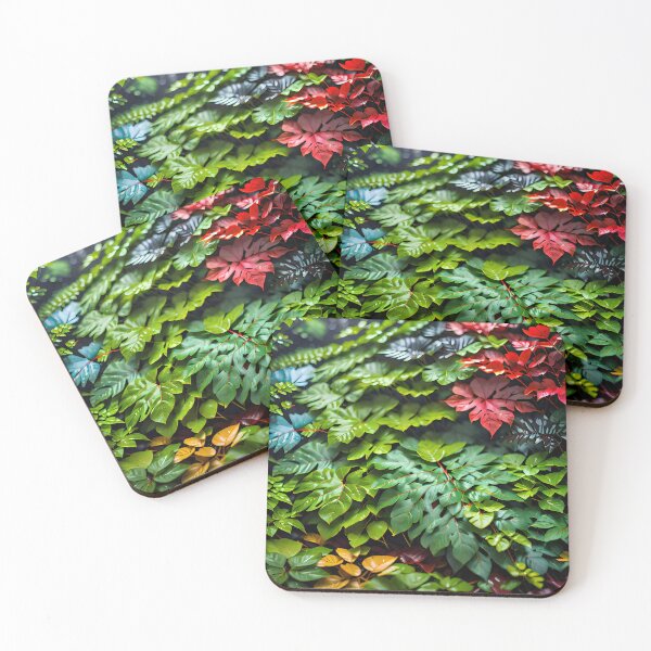 Item preview, Rain-Soaked Luah Forest Artwork - Overlapping Leaves Beauty designed and sold by Best-Art-32.