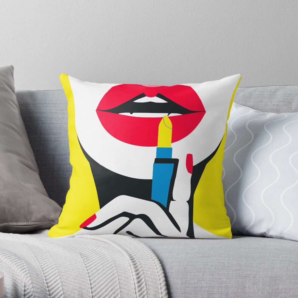 Item preview, Throw Pillow designed and sold by blackink-design.