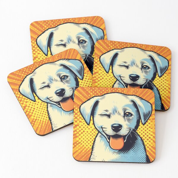 Item preview, A winking puppy. designed and sold by growing-mom.