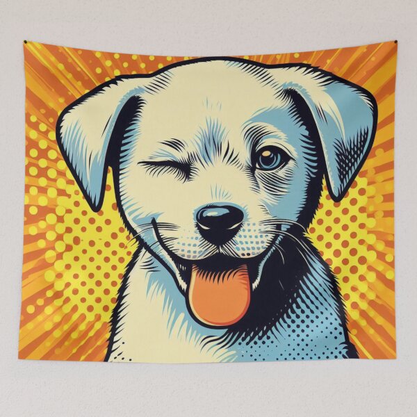 Item preview, A winking puppy. designed and sold by growing-mom.