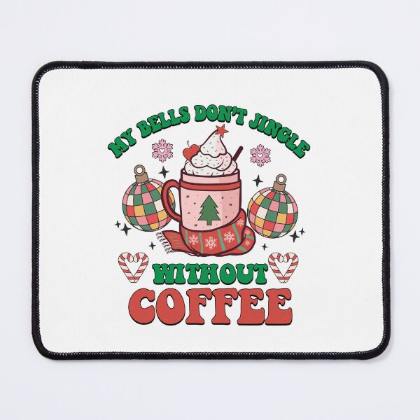 Item preview, My Bells Don't Jingle Without Coffee Funny Retro Christmas designed and sold by i-longmanshop.