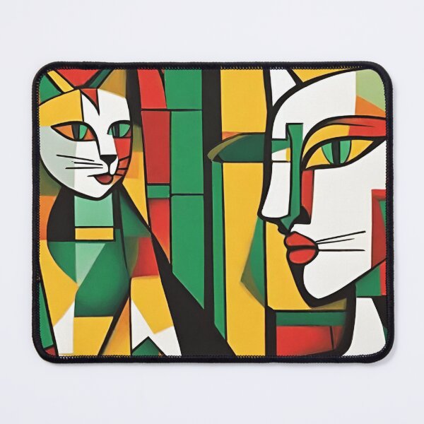 Item preview, Cat cubism Geometry - cat lovers pattern designed and sold by Seremet.