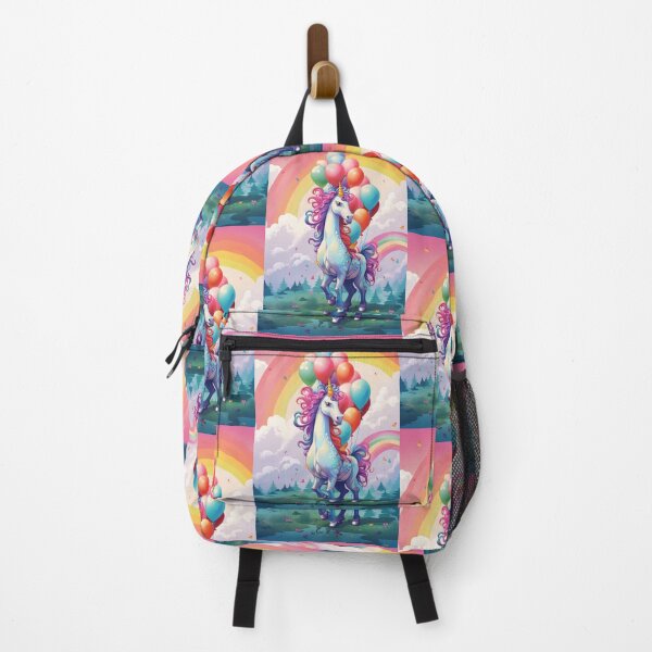 Item preview, Charming Pony Unicorn with Rainbow and Balloons designed and sold by Piotrek0001.