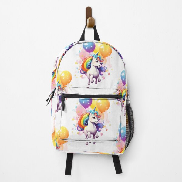 Item preview, Charming Pony Unicorn with Rainbow and Balloons designed and sold by Piotrek0001.