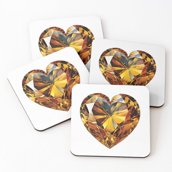 Item preview, Birthstone November Citrine Yellow Heart #01 designed and sold by venomNL.