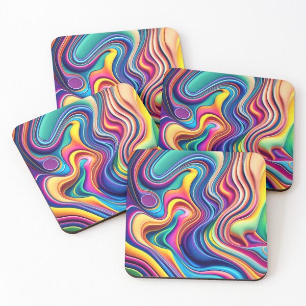 Item preview, Vibrant Colorful Multicolored Chromatic Swirls Contemporary Abstract Art Design designed and sold by ATSCreationsZA.
