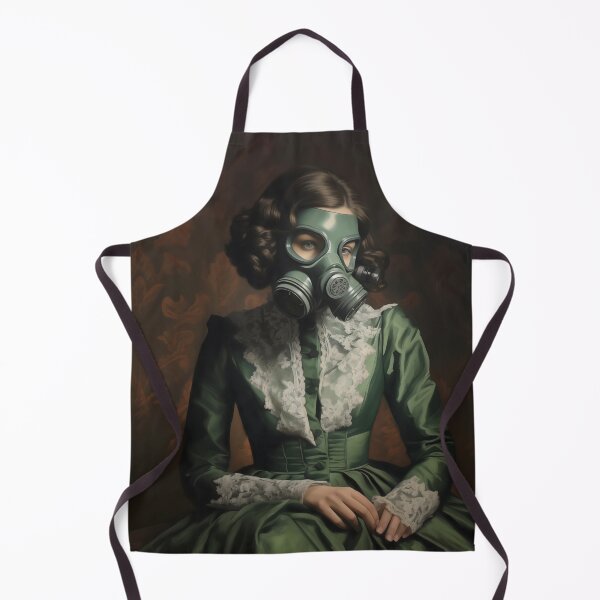 Item preview, Masked Woman | Altered Vintage Portrait Art designed and sold by Altered Pixels.