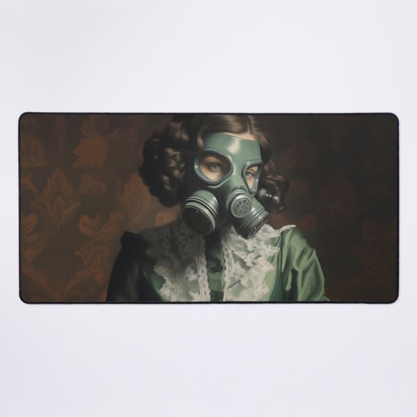 Item preview, Masked Woman | Altered Vintage Portrait Art designed and sold by Altered Pixels.