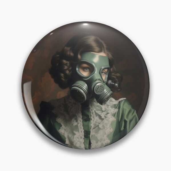 Item preview, Masked Woman | Altered Vintage Portrait Art designed and sold by Altered Pixels.
