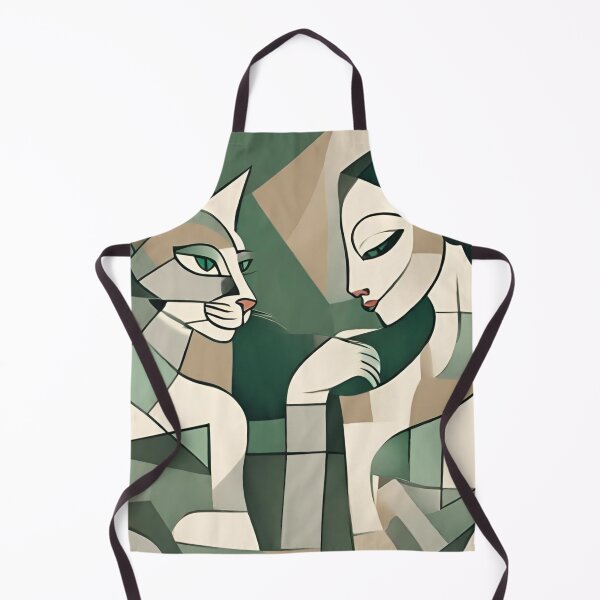 Item preview, Cat woman cubism Geometry - cat lovers pattern designed and sold by Seremet.