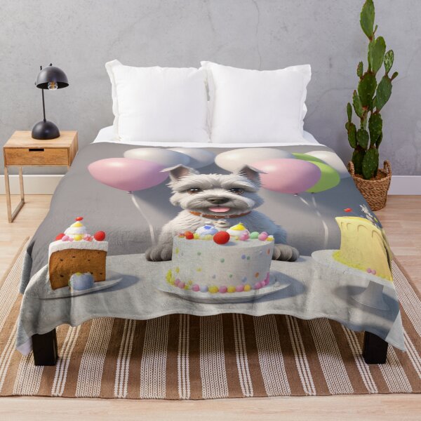 Item preview, Beautiful portrait puppy Schnauzer in a birthday celebration designed and sold by Tio-Tecun.