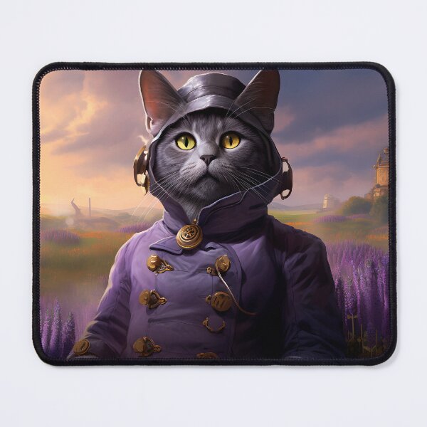 Item preview, Carthusian cat in the lavender field designed and sold by Pixelartistin.