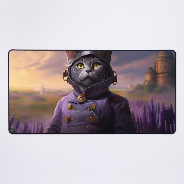 Item preview, Carthusian cat in the lavender field designed and sold by Pixelartistin.