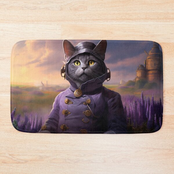 Item preview, Carthusian cat in the lavender field designed and sold by Pixelartistin.