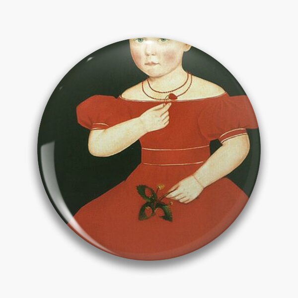 Item preview, Little Girl in a Red Dress - Folk Art designed and sold by tomorrowsart.