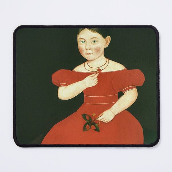 Item preview, Little Girl in a Red Dress - Folk Art designed and sold by tomorrowsart.