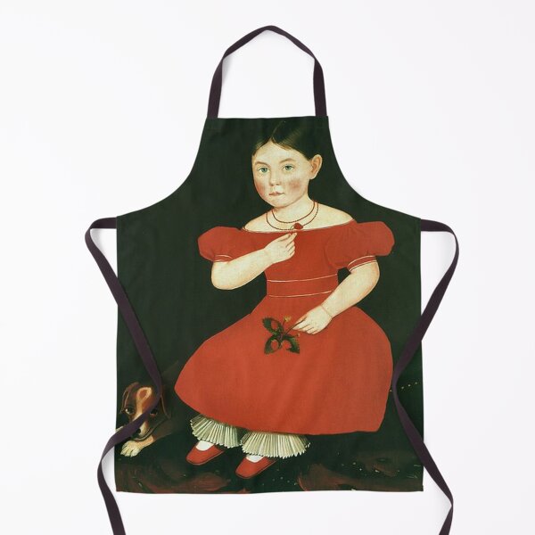 Item preview, Little Girl in a Red Dress - Folk Art designed and sold by tomorrowsart.