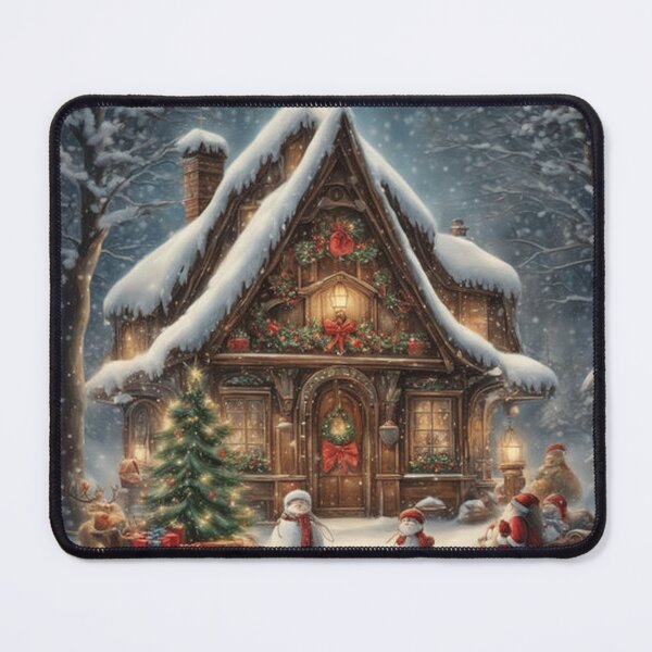 Item preview, Santa Claus brings joy to a snowy village: with his reindeer and presents he visits the children in their sleep designed and sold by FotoworldEdel.