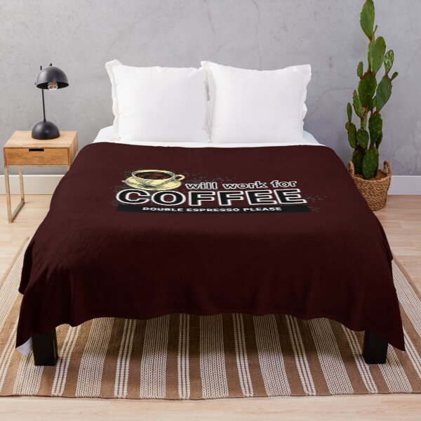 Item preview, Will work for coffee addict designed and sold by Paleo5135.