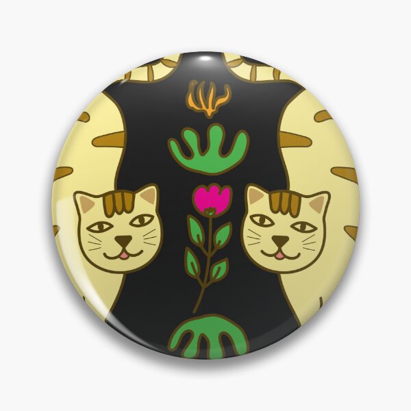 Item preview, Cute cat With flower patterns and bright colors. designed and sold by kittties.