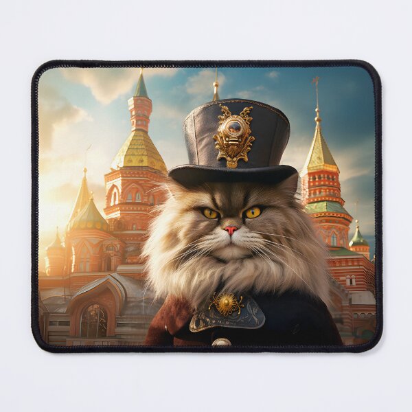 Item preview, Persian cat in front of temple designed and sold by Pixelartistin.