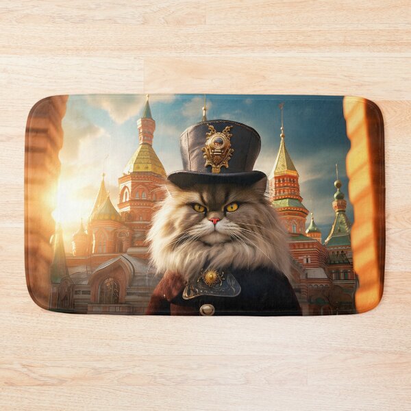 Item preview, Persian cat in front of temple designed and sold by Pixelartistin.