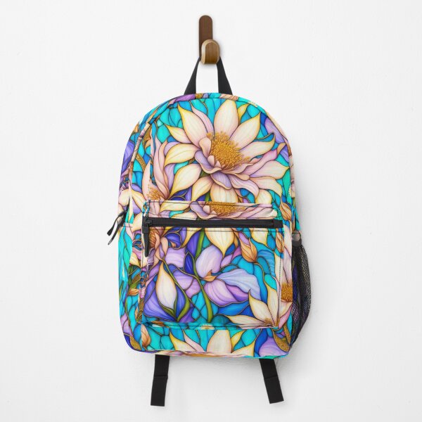 Item preview, Stained glass flowers in pastel color designed and sold by Witsprings.