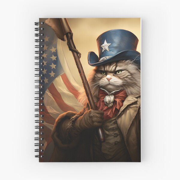 Item preview, Ragdoll cat with American flag designed and sold by Pixelartistin.