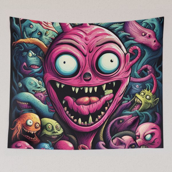 Item preview, alienlove 196 good mood lucky funny skull hero designed and sold by alienlove-8.