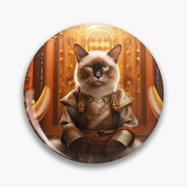 Item preview, Siamese cat in the temple designed and sold by Pixelartistin.