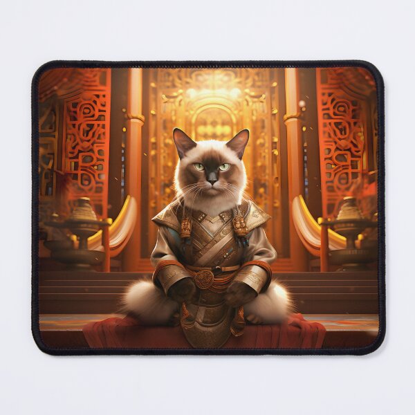 Item preview, Siamese cat in the temple designed and sold by Pixelartistin.