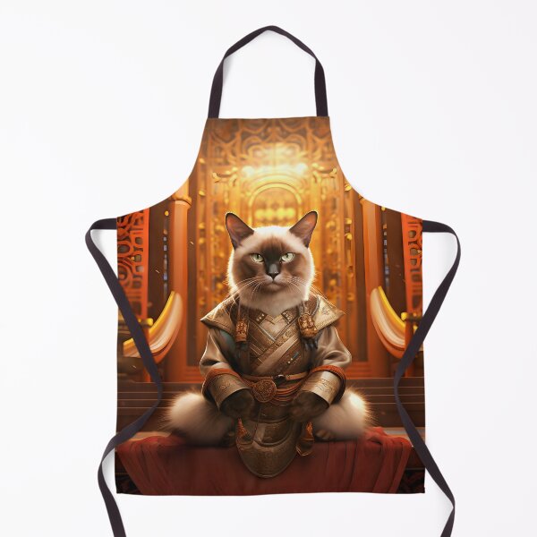 Item preview, Siamese cat in the temple designed and sold by Pixelartistin.