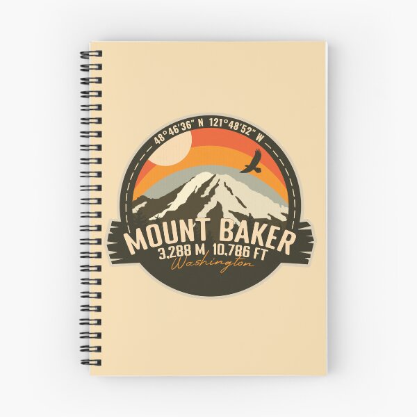 Item preview, Mount Baker Washington WA Retro Badge designed and sold by mountainfad.