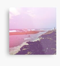 vaca at the beach Metal Print