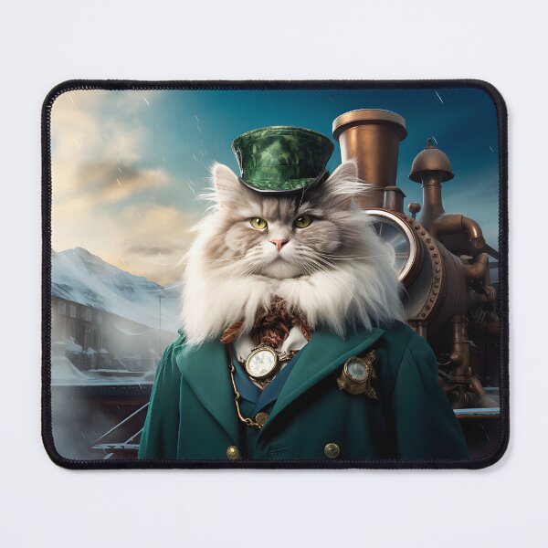 Item preview, Siberian forest cat in winter designed and sold by Pixelartistin.