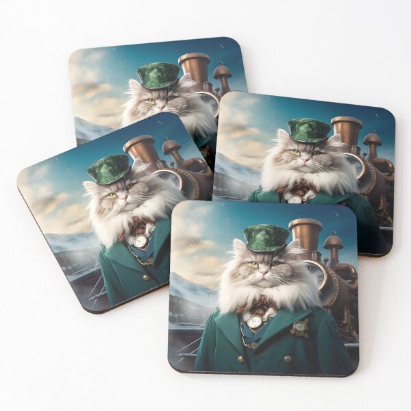 Item preview, Siberian forest cat in winter designed and sold by Pixelartistin.