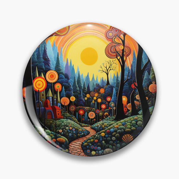 Item preview, Hypnotic Autumn Forest with Idyllic Shire designed and sold by JoanNinjaHen.