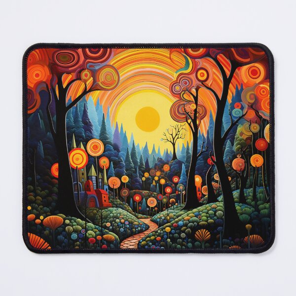 Item preview, Hypnotic Autumn Forest with Idyllic Shire designed and sold by JoanNinjaHen.