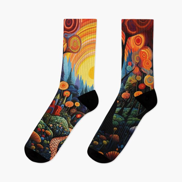 Item preview, Hypnotic Autumn Forest with Idyllic Shire designed and sold by JoanNinjaHen.