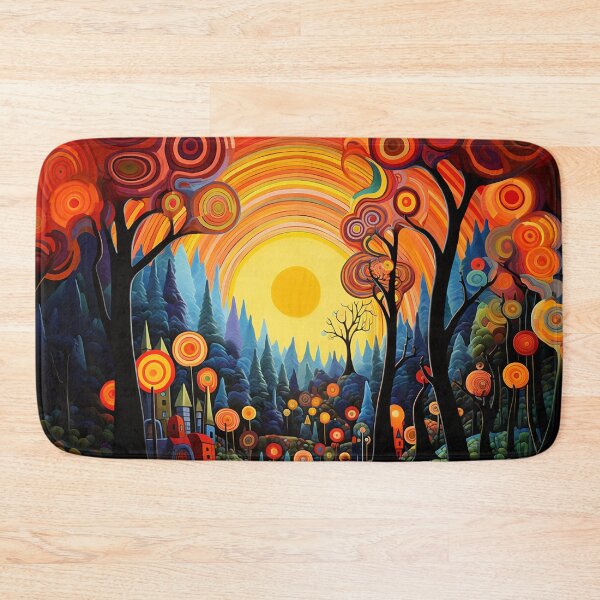 Item preview, Hypnotic Autumn Forest with Idyllic Shire designed and sold by JoanNinjaHen.