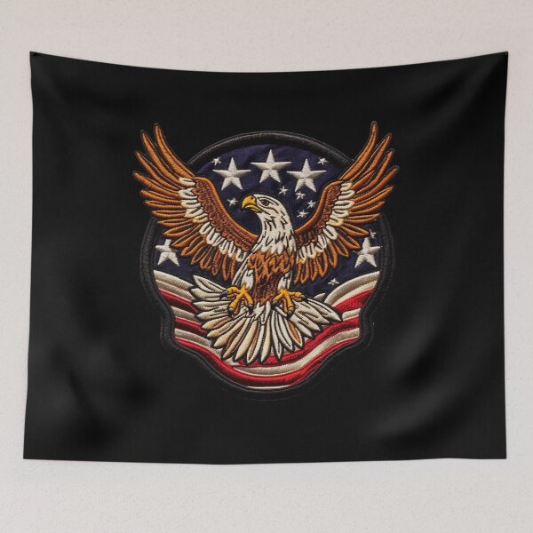 Item preview, Eagle on the Background of the USA Flag  designed and sold by Master-Print.