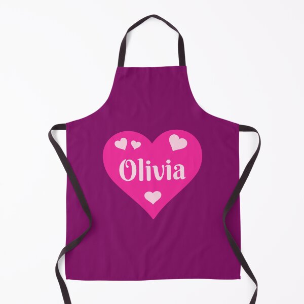 Item preview, Olivia Name Pink Heart designed and sold by Jeallan Designs.