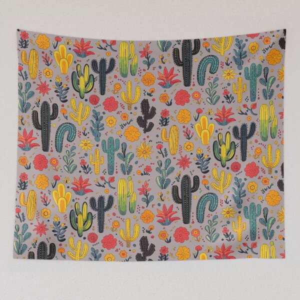 Item preview, Cactus and Flowers designed and sold by GirlGlowGraphic.