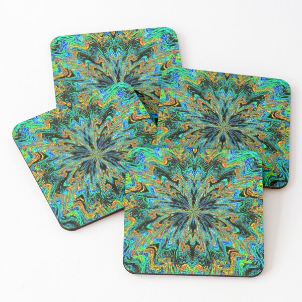 Item preview, Abstract Fractal Butterfly 18 (Blue, Green, Orange) designed and sold by SXW Designs.