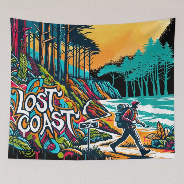 Item preview, Lost Coast Trail California Street Art designed and sold by ElLocoMus.