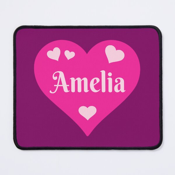 Item preview, Amelia Name Pink Heart designed and sold by Jeallan Designs.