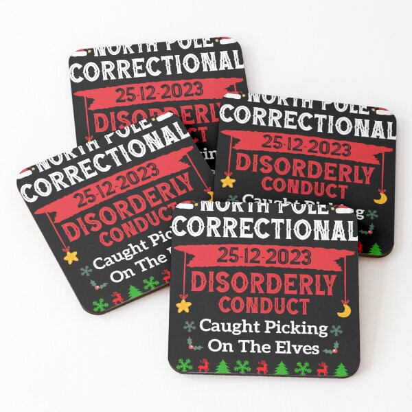 Item preview, North Pole Correctional Disorderly Conduct Family Matching Christmas designed and sold by Be Cool (5.0) ⭐⭐⭐⭐⭐.