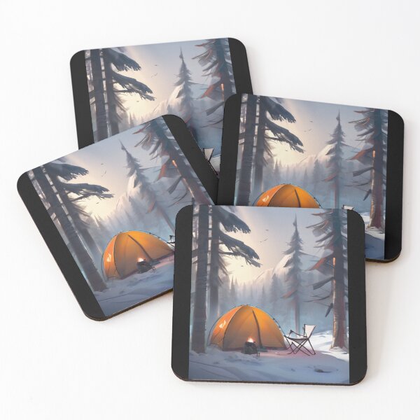 Item preview, winter camping designed and sold by EuropeanPrints.