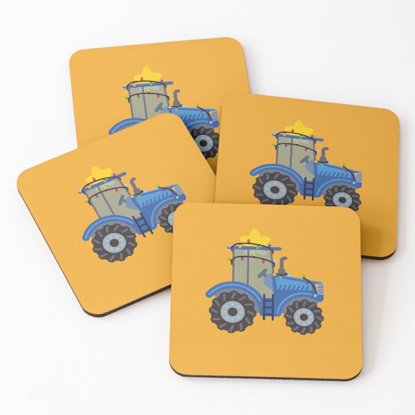 Item preview, Festive Blue Tractor designed and sold by BSBgraphics.