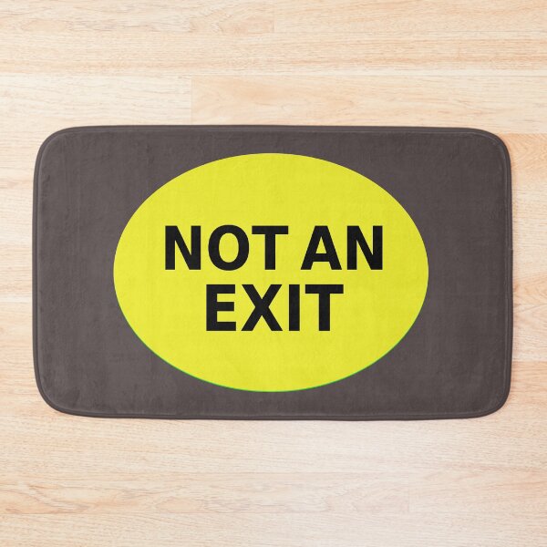 Item preview, NOT AN EXIT sign designed and sold by lobodelnoir.